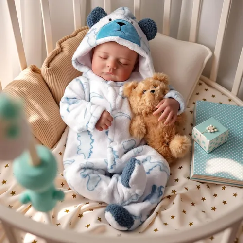 Miniatura 5 de BABESIDE Muñecas de bebé reborn niño, de 20 pulgadas, muñeca realista recién nacida de vida real, posable, muñeca realista de vinilo suave de cuerpo