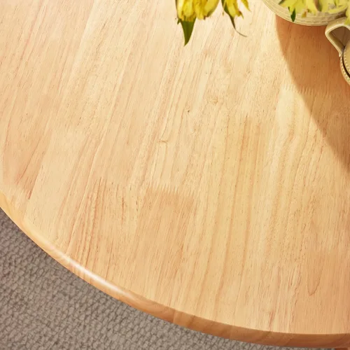 Miniatura 2 de Furniturebox UK Bude - Mesa redonda de madera maciza de 4 asientos, mesa de comedor redonda con pedestal de madera, muebles de comedor clásicos