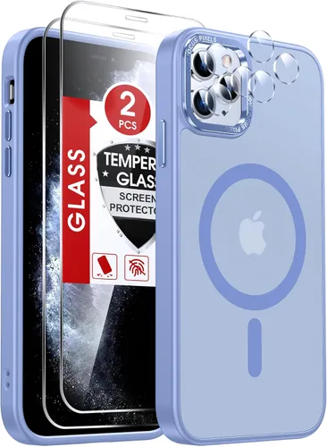 Miniatura 53 de LeYi Funda para iPhone XR: con protector de pantalla X2 + 2 funda para cámara [compatible con MagSafe] Funda protectora magnética i iphoneXR