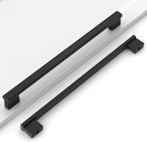 Miniatura 40 de Paquete de 12 tiradores para gabinete de 4 pulgadas (102mm) de níquel satinado cepillado, accesorios para gabinetes de cocina, cajones, cómodas