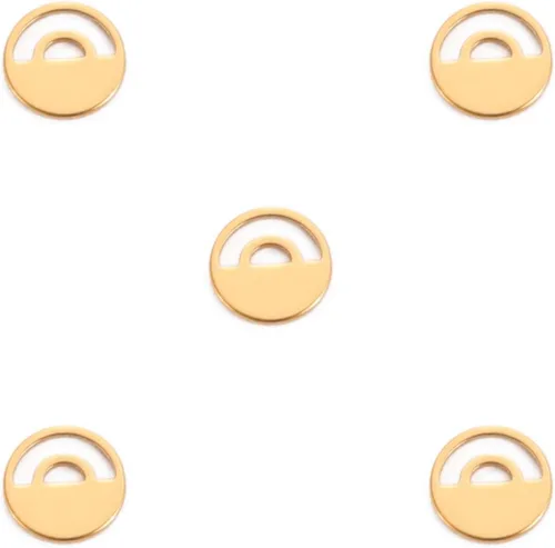 Miniatura 47 de kkjoy 5 dijes de acero inoxidable para hacer joyas y manualidades, varios colgantes pequeños, suministros de manualidades, accesorios para pulseras