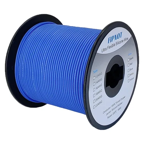Miniatura 10 de Cable de 8 AWG Alambre Calibre 8 de Silicona - Carrete Negro de 25 pies, Alambre de Cobre Estañado Trenzado Extra Flexible 8AWG para Soldadura 200℃