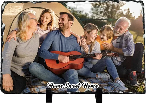 Miniatura 12 de Bemaystar Marco de fotos personalizado con foto y texto, regalo de fotos personalizado para mamá, papá y parejas, placa de pizarra fotográfica