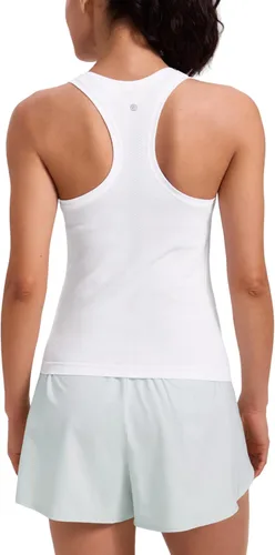 Miniatura 15 de CRZ YOGA - Camisetas sin mangas con espalda cruzada para mujer - Camisetas atléticas para gimnasio, para correr, sin mangas, transpirables