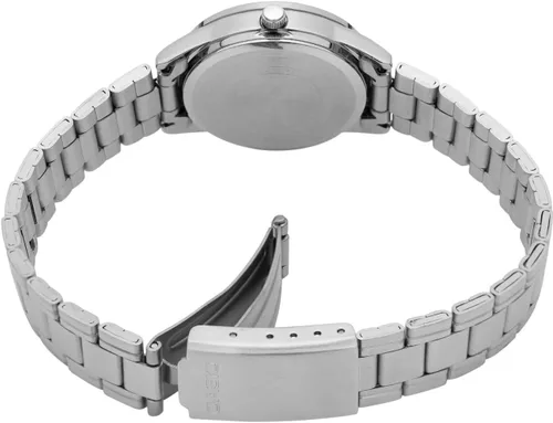 Miniatura 3 de Casio #LTP-V005D-2B Reloj analógico de 3 manecillas de acero inoxidable estándar con esfera azul para mujer, Azul, Reloj analógico, movimiento