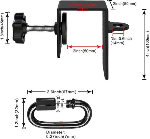 Miniatura 6 de SELEWARE Anclaje de puerta para bandas de resistencia, gimnasio en casa, entrenamiento, accesorio de montaje en puerta para correas de peso A. Negro