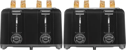 Miniatura 10 de Proctor Silex Tostadora de 4 Rebanadas con Ranuras Extra Anchas para Bagels, Paredes Frías al Tacto, Selector de Tono con 7 Niveles de Tostado