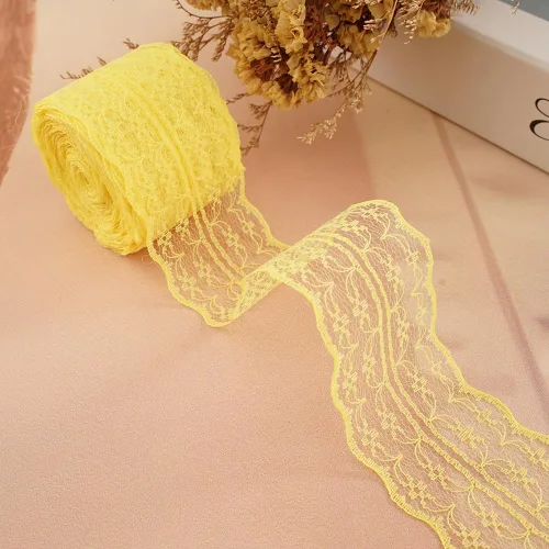 Miniatura 20 de Rollo de cinta de encaje de 120 yardas para costura, baby shower, cumpleaños, despedida de soltera, decoración de boda, embalaje de regalo, ramo
