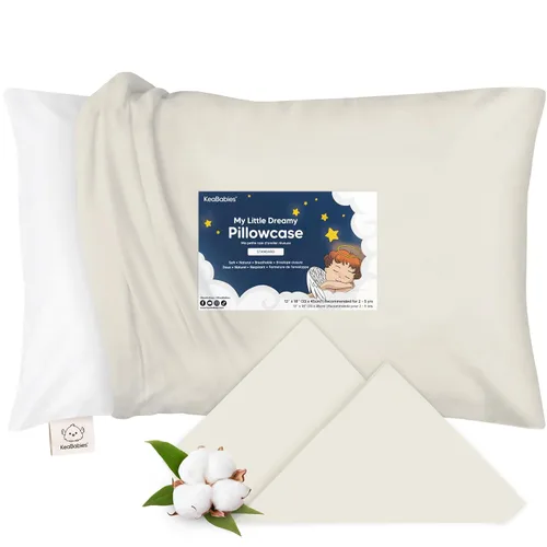 Miniatura 18 de KeaBabies Funda de almohada para niños pequeños de 13 x 18 pulgadas, funda de almohada de algodón orgánico para niños, niñas, funda de algodón suave