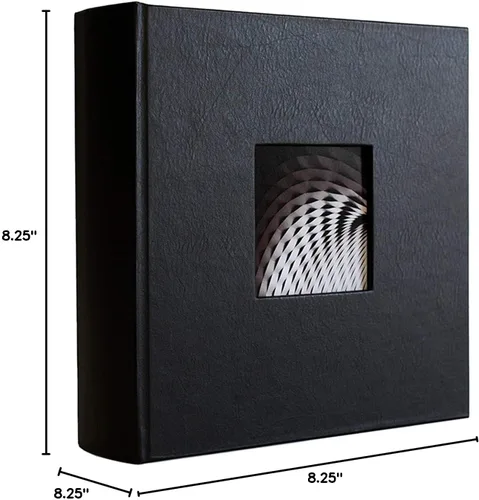 Miniatura 9 de Kolo Hudson 2up - Álbum de fotos con capacidad para 200 fotos de 4 x 6 pulgadas, ideal para libros de boda y bebés, cuero negro
