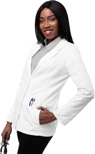 Miniatura 4 de Adar - Abrigos de laboratorio universales para mujer, abrigo de laboratorio de consulta a medida de 28 pulgadas