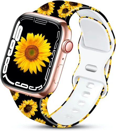 Miniatura 14 de Correa deportiva compatible con correas de Apple Watch de 1.93, 1.77, 1.73, 1.65, 1.61, 1.57, 1.49 y 1.45 pulgadas para mujeres, de silicona