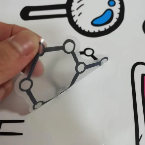 Miniatura 7 de Calcomanías de pared de laboratorio de ciencias al por mayor, calcomanías de vinilo para herramientas de elementos químicos para aula, dormitorio