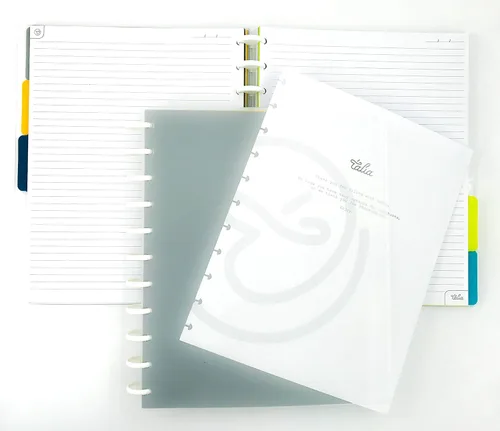 Miniatura 140 de Talia - Cuadernos de notas con tapas, planificador, personalizables, (Azul de Verano, Junior (5.5 pulgadas x 8.5 pulgadas)) Azul verano
