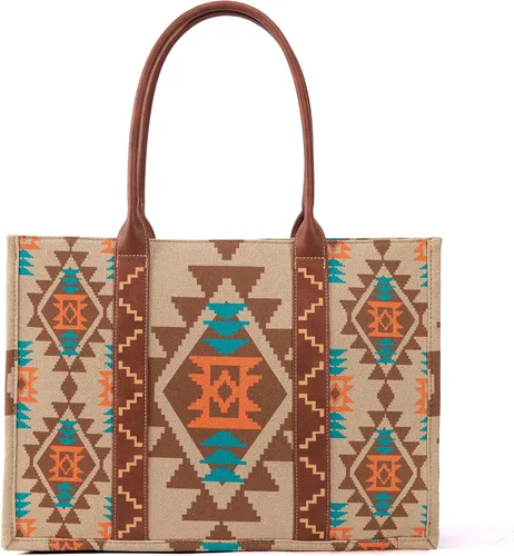 Miniatura 4 de Wrangler - Cartera para tarjetas de crédito para mujer, estilo bohemio, azteca, con bolsillo con cremallera