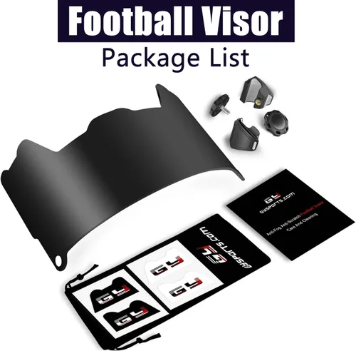Miniatura 4 de GY FV007 - Visera de fútbol tintada, visera para casco de fútbol para adultos y jóvenes
