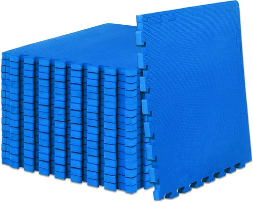 Miniatura 9 de ProsourceFit Tapete de Ejercicio Extra Grueso Tipo Rompecabezas de 1", Baldosas de Espuma EVA Entrelazadas para Protección, Suelo de Entrenamiento