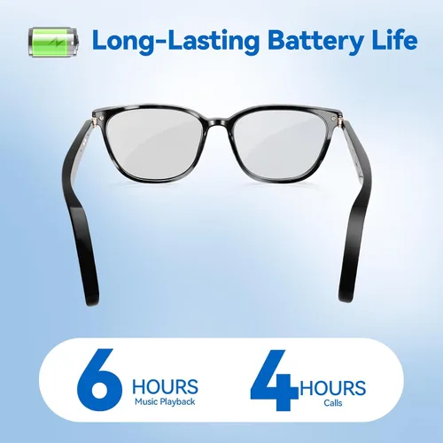 Miniatura 5 de Gafas inteligentes AI para hombres y mujeres – Alimentadas por ChatGPT, Traducción en tiempo real, Gafas Bluetooth con lente fotocromática, música