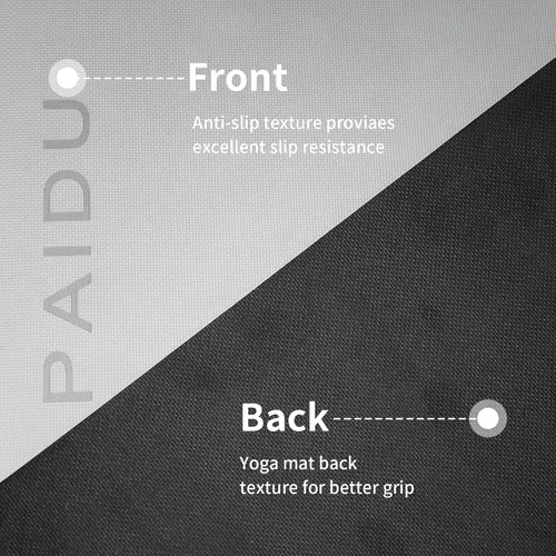 Miniatura 3 de PAIDU Tapete de yoga antideslizante y antidesgarros, extra grueso, 2/5 pulgadas (0.394 in), alta resistencia, esterillas de yoga POE profesionales