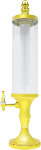Miniatura 5 de Dispensador de torre de cerveza de 3 litros con tubo de hielo y dispensador de cerveza de mesa ligera, 3.2 cuartos de galón /102 onzas, dispensador