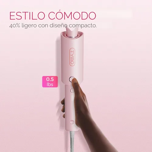 Miniatura 7 de TYMO Rizador Automático Giratorio - TYMO CURLPRO Varita de Rizos para Olas de Playa, Rizador de Pelo Portátil, 500 Millones de Iónico, Voltaje Dual