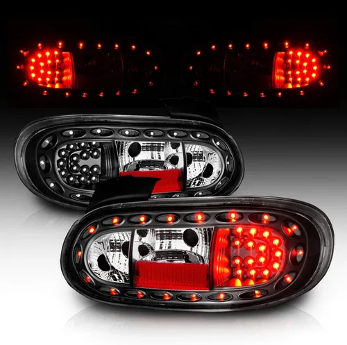 Miniatura 2 de AmeriLite Luces traseras LED negras para Mazda Miata 1999-2005 - lado del pasajero y del conductor
