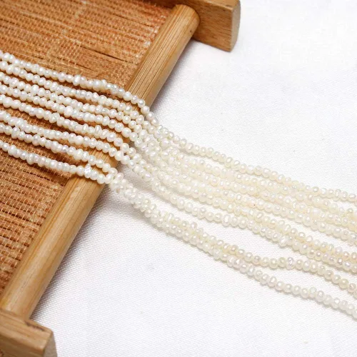 Miniatura 7 de Cuentas de perlas cultivadas de agua dulce Wish Perlas naturales Perlas de arroz sueltas Botón de cuentas sueltas para hacer pulseras, collares