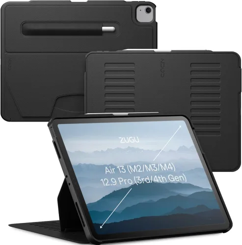 Miniatura 14 de Zugu Case Funda protectora delgada para iPad Air de 13 pulgadas M4 2026, M3 2025, M2 y 12.9 pulgadas (3ª/4ª generación), funda protectora delgada