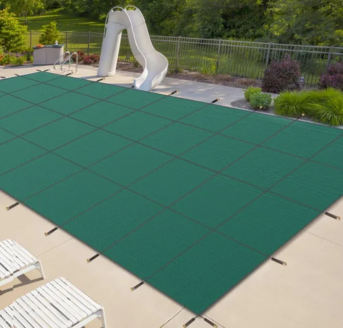 Miniatura 11 de iCOVER - Cubierta de seguridad para piscina interior, 16 x 32 pies, cubierta de seguridad rectangular para piscinas interiores, cubierta de piscina