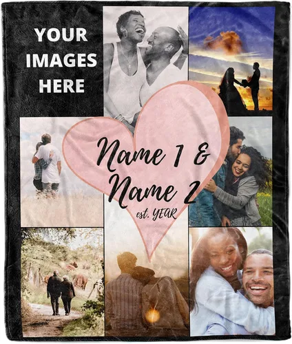 Miniatura 14 de Manta personalizada para esposa de esposo a esposa para pareja, regalos de aniversario para mujeres, regalo para aniversario de boda