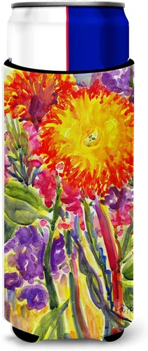 Miniatura 42 de Caroline's Treasures 6015LITERK Flower – Bird of Paradise Botella de vino Hugger Botella Enfriador de Frigorífico Hugger Funda Abrazadora Lavable a