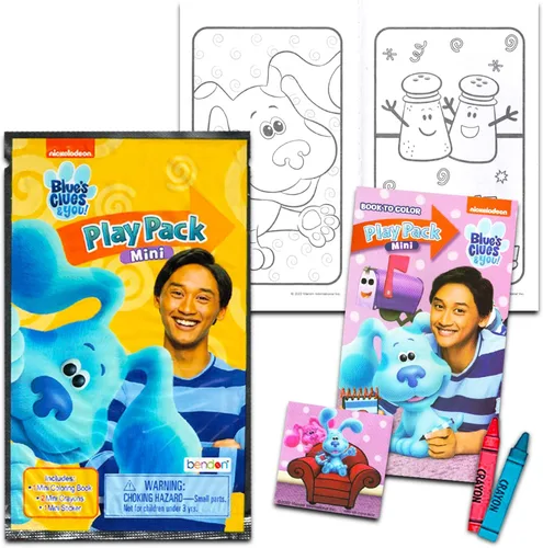 Miniatura 2 de Viacom Blue's Clues - Juego de mini recuerdos de fiesta para niños, paquete con 24 paquetes Grab n Go, páginas para colorear, calcomanías y más