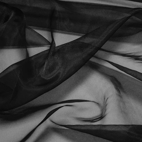 Miniatura 17 de Tela de Organza de 5 Yardas Nupcial Sólida Transparente Rollo de Tela de Organza para Vestido de Novia, Moda, Manualidades, Decoraciones Organza