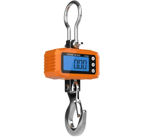 Miniatura 3 de Klau - Báscula colgante digital para grúa (2,204.6 lbs, 2000 libras), color naranja Industrial resistente, alzamiento elegante, para la caza