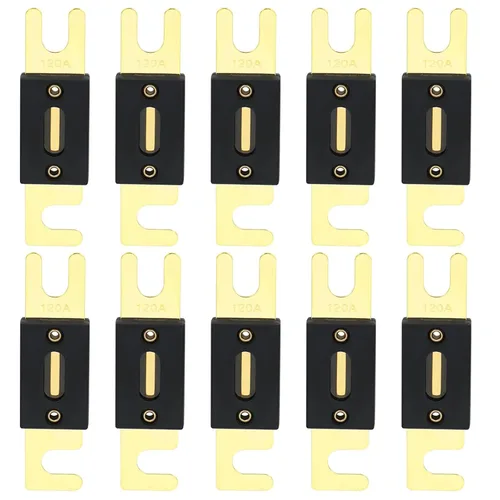 Miniatura 35 de Baomain Paquete de 2 fusibles ANL de 300 A a granel con terminales chapados en oro para audio de automóvil, amplificador, camión, barco, RV