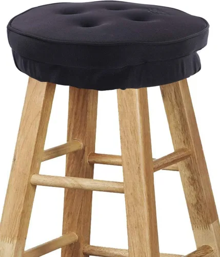 Big Hippo Cojín para taburete de bar, espuma viscoelástica gruesa, funda redonda para taburete de bar, respaldo antideslizante, almohadilla de cojín