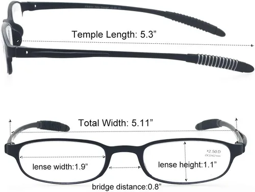 Miniatura 6 de Gafas de Lectura para Computadora con Bloqueo de Luz Azul (Flexibles y Ligeras) Lentes Portátiles de Plástico