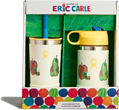 Miniatura 10 de Hydro Flask Botella de agua para niños para la escuela, acero inoxidable y aislada con tapa de pajita, 18 onzas en dalia Dahlia
