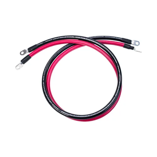 Miniatura 15 de Spartan Power - Cable de batería rojo de 9 pulgadas, 1/0 AWG, 5/16 pulgadas M8, fabricado en EE. UU. Rojo 3 ft 1/0 AWG - 5/16