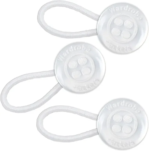Miniatura 11 de Wardrobe Hackers Collar Extenders for Mens Shirts (Soft Elastic) Tight Neck Collar Relief - Expander Buttons for Dress Shirts