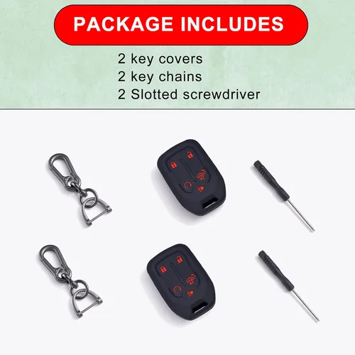 Miniatura 5 de JKCOVER 2 fundas para llavero inteligente compatibles con Chevrolet Chevy Silverado y GMC Sierra 1500 2500HD 3500HD 3500HD 2019, 2020, 2021, 2022