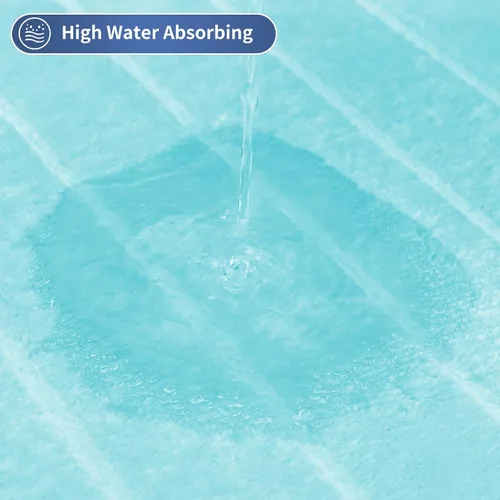 Miniatura 8 de SWEMSTAR Alfombra de baño de espuma viscoelástica con alfombra de inodoro, tapete de baño absorbente de agua para suelo de baño, antideslizante