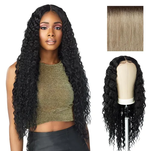 Miniatura 16 de Sensationnel Butta Lace Wigs - Unidad 3 Extra Ancha Raya Profunda de 5 Pulgadas Peluca Sintética Línea de Cabello Predesfilada Sin Pegamento Frente