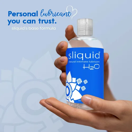 Miniatura 3 de Sliquid H2O Lubricante a base de agua, sin fragancia ni sabor, lubricante natural para mujeres, sin manchas, 8.5 onzas líquidas
