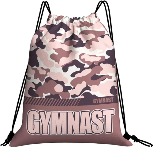 Miniatura 64 de Mochila con cordón impermeable para gimnasio, bolsas con cordón, bolsa de cuerda deportiva, mochila de camuflaje, Bolsas con cordón Cheer - Bolsas