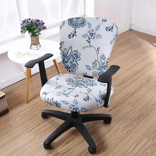 Miniatura 4 de Melaluxe - Funda para silla de oficina de computadora, funda universal protectora y elástica, cubierta elástica para silla giratoria