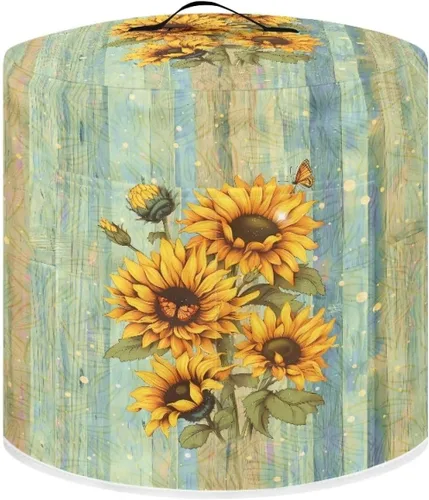 Miniatura 18 de Suobstales Cubierta antipolvo con estampado de girasol para olla instantánea de 6 cuartos de galón, diseño de nota musical, cubierta de olla a Nota