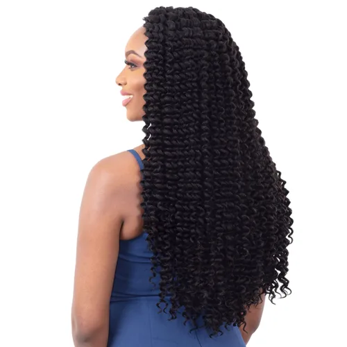 Miniatura 5 de Trenza de ganchillo Freetress - 3 rizos JOYFULL de 20 pulgadas (1 negro azabache)