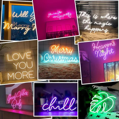 Miniatura 2 de Letreros de neón personalizados, letreros de neón personalizados para decoración de pared, letreros de neón personalizables para bodas, fiestas