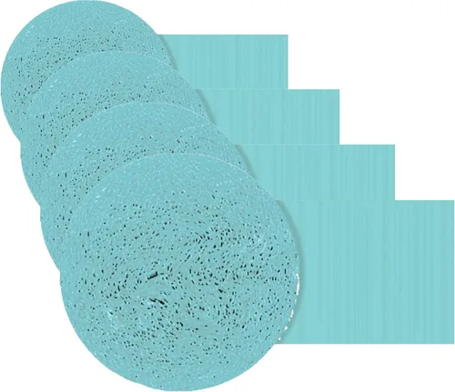 Miniatura 9 de Rollo de papel crepé azul caribeño, 81 pies (1 unidad), ideal para impresionantes manualidades, decoración de fiestas y más Azul Carribbean